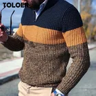 Мужской вязаный свитер 2022, весенний теплый пуловер с V-образным вырезом, джемпер с длинным рукавом, повседневный Свободный Мужской трикотажный топ на осень и зиму, женский