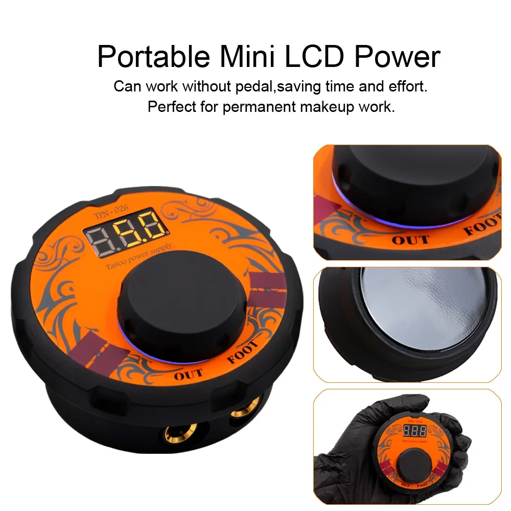 Набор для тату-машинки вращающаяся тату-ручка источник питания с педалью ног