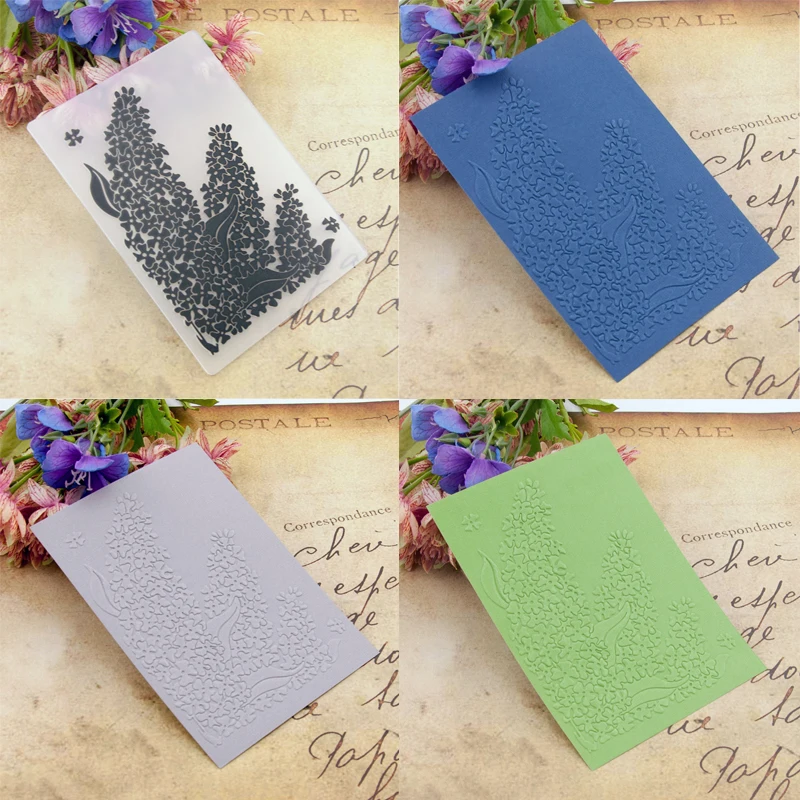 

Decorative pattern Textured Plastic Embossing Folders for Card Making Christmas Template Scrapbooking and Other Paper Crafts