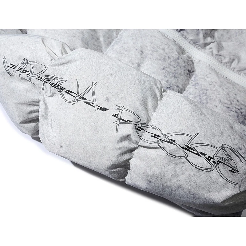 Зимние мужские утепленные куртки LENSTID с подкладкой в стиле хип-хоп уличная одежда