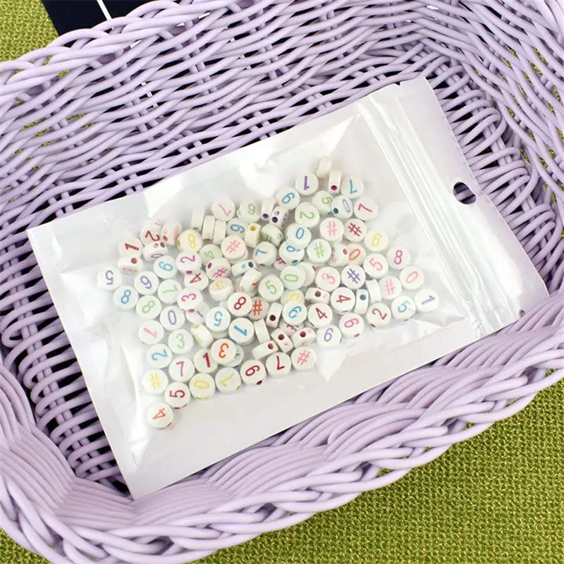 100 шт./лот прозрачный наполнитель для слайма красочные буквы квадратные