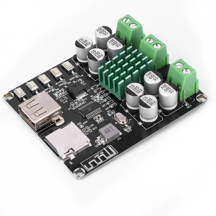 VHM-302 TPA3116D2 2x50 Вт двухканальный цифровой стерео усилитель звука bluetooth мощности. |