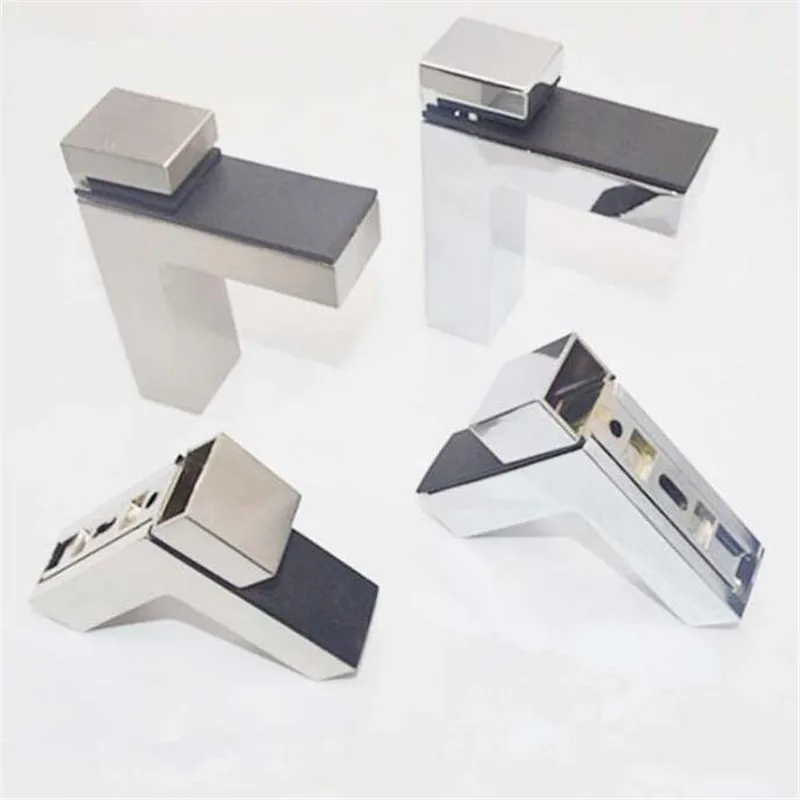 Регулируемые стеклянные зажимы из цинкового сплава кронштейны с покрытием