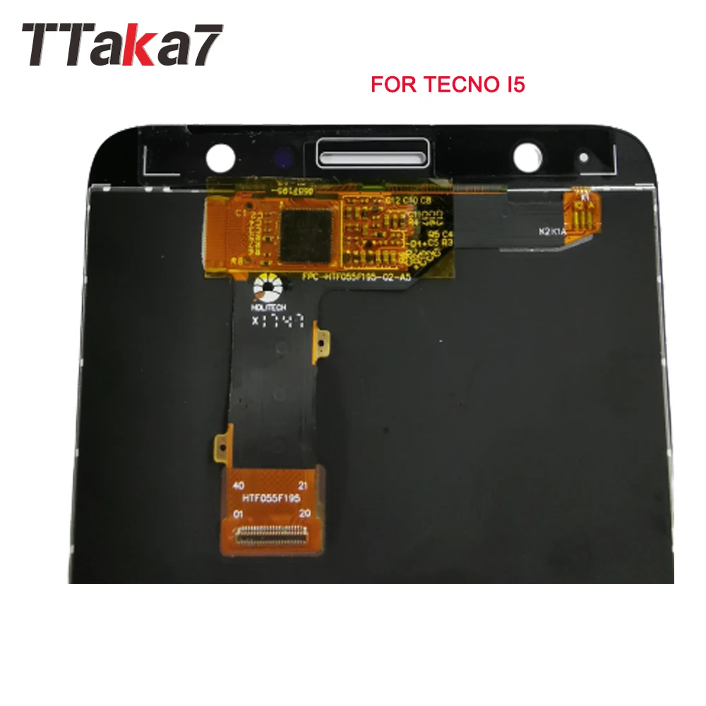 Для Tecno I5 ЖК-дисплей кодирующий преобразователь сенсорного экрана в сборе Замена