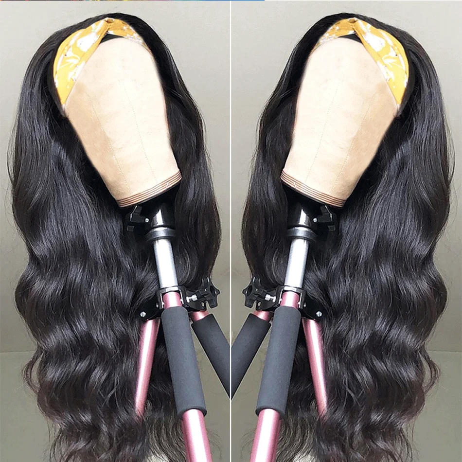 

Marchqueen Body Wave Headband Wig Human Hair Brazilian Headband Wig Full Machine Made Hair Band Wig For Black Women 10-28Inch