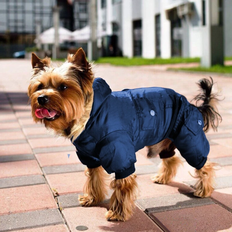 

Four-Legged Pet Puppy Cotton Hoodies Clothing Clothes Winter Autumn Warm Dog Coat Jacket Costume
