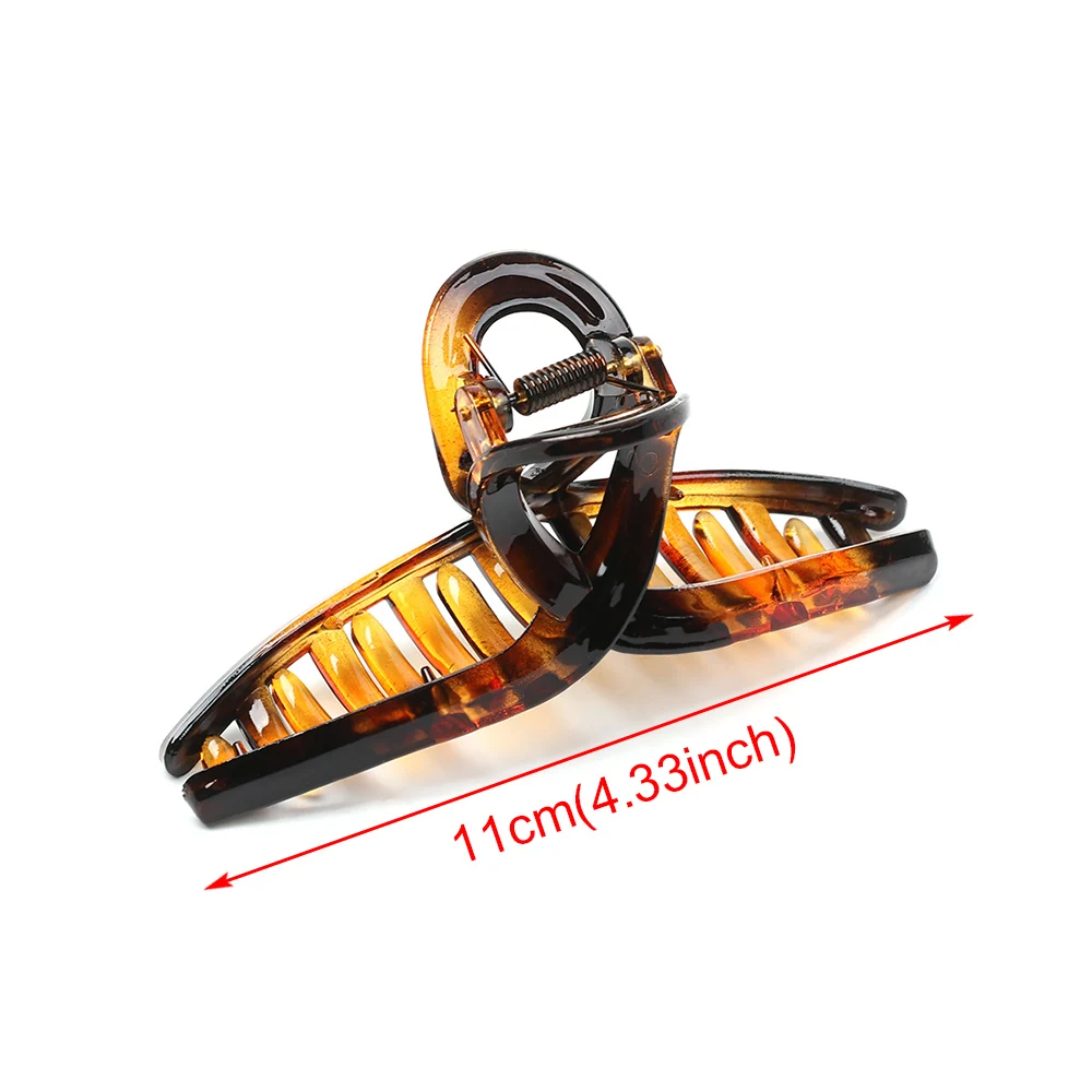 

1pc Women Hair Clip Acrylic Hairpins Cross Transparent Hair Crab Claws Girls Hair Accessories