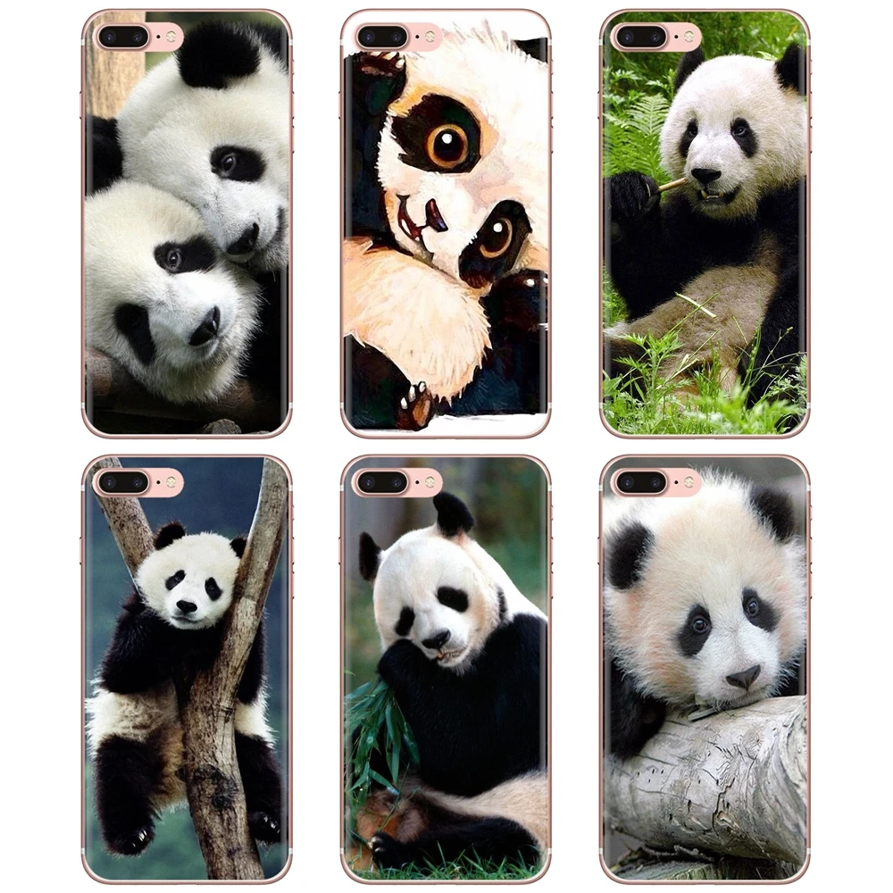 Мягкий чехол для Samsung Galaxy S7 S8 S9 S10E S20 FE Note 10 20 Edge Lite Plus Ultra Baby S Panda Bear Китай милый