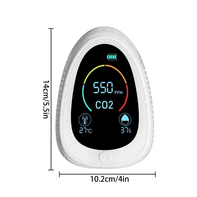 

null 2 In 1 Multi-Pupose CO2 Meter 5000ppm Gas Carbon Dioxide Detector Sensor Smoke Alarm Air Quality Analyzer Temperature