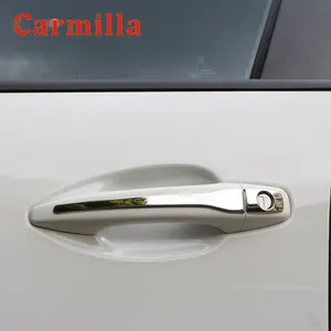 Защитная Наклейка из нержавеющей стали на ручки автомобиля для Peugeot 208 2008 3008 207 308 407 для Citroen C4 C6, аксессуары