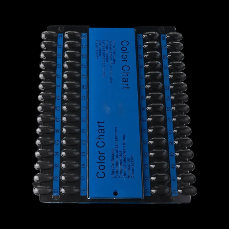 60 Маникюр для ногтей сетка Нейл Арта набор Цвет диаграммы Дисплей стеллаж