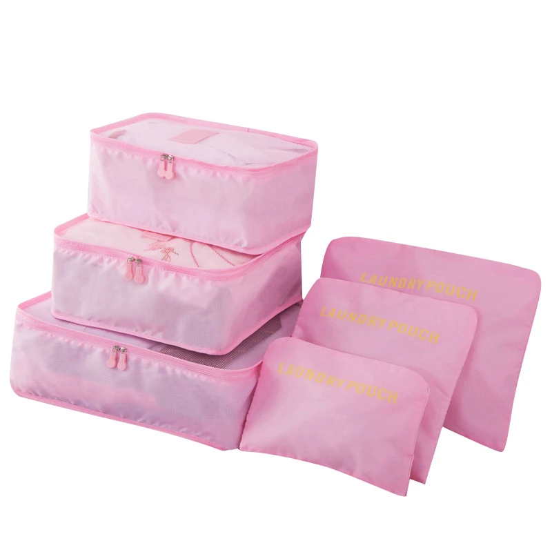 Pink Новинка, Нетканая переносная сумка для хранения одежды, органайзер, складная сумка для хранения двух размеров, сумка для подушки, одеяло, постельные принадлежности, новинка - Цвет: Pink