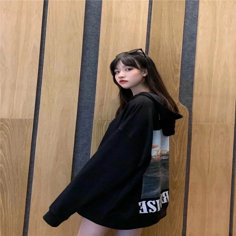 

Quality 2021 Good Reflective California Landscape Photo Print Hoodie Men Women Oversized Hoodie Streetwear Sweatshirt with Hood