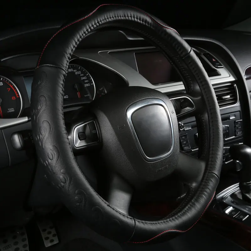 Крышка автомобильного руля аксессуары из натуральной кожи для Kia Sedona Sephia Sorento Spectra