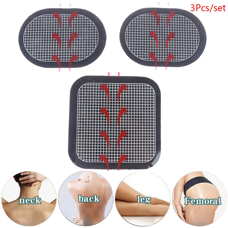 

3pcs Muscles Training Massage Waist Replacement Gel Pads Massager Patch For Stimulator Trainer Toning Belt Accessories