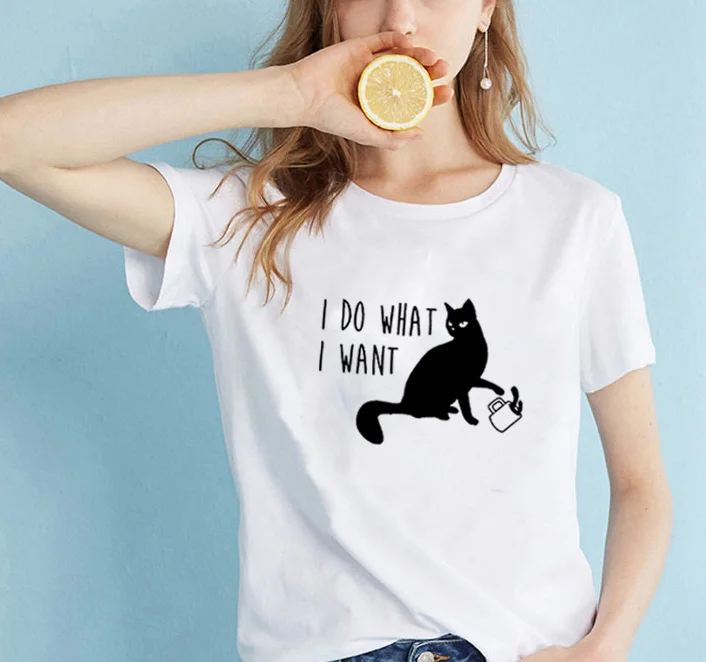 Женская хлопковая футболка с коротким рукавом круглым вырезом и