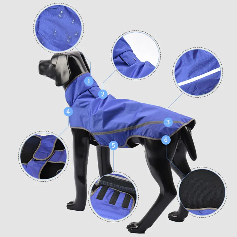 [PEITAARR] дождевик для собак куртка одежда ветрозащитный непромокаемый прогулок и