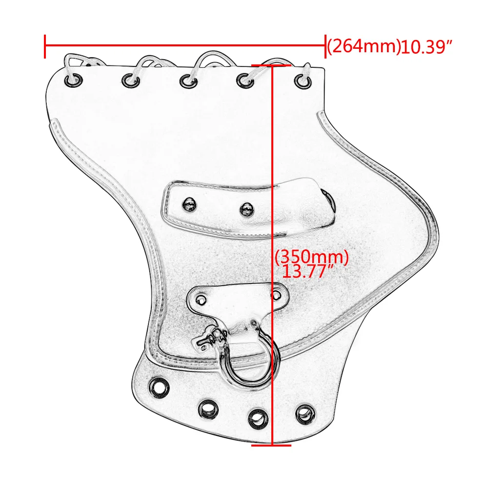 

Motorbike Black Heat Shield Leather Cooler Deflector For Harley Sportster Dyna Indian Suzuki Kawasaki Honda Yamaha Universal