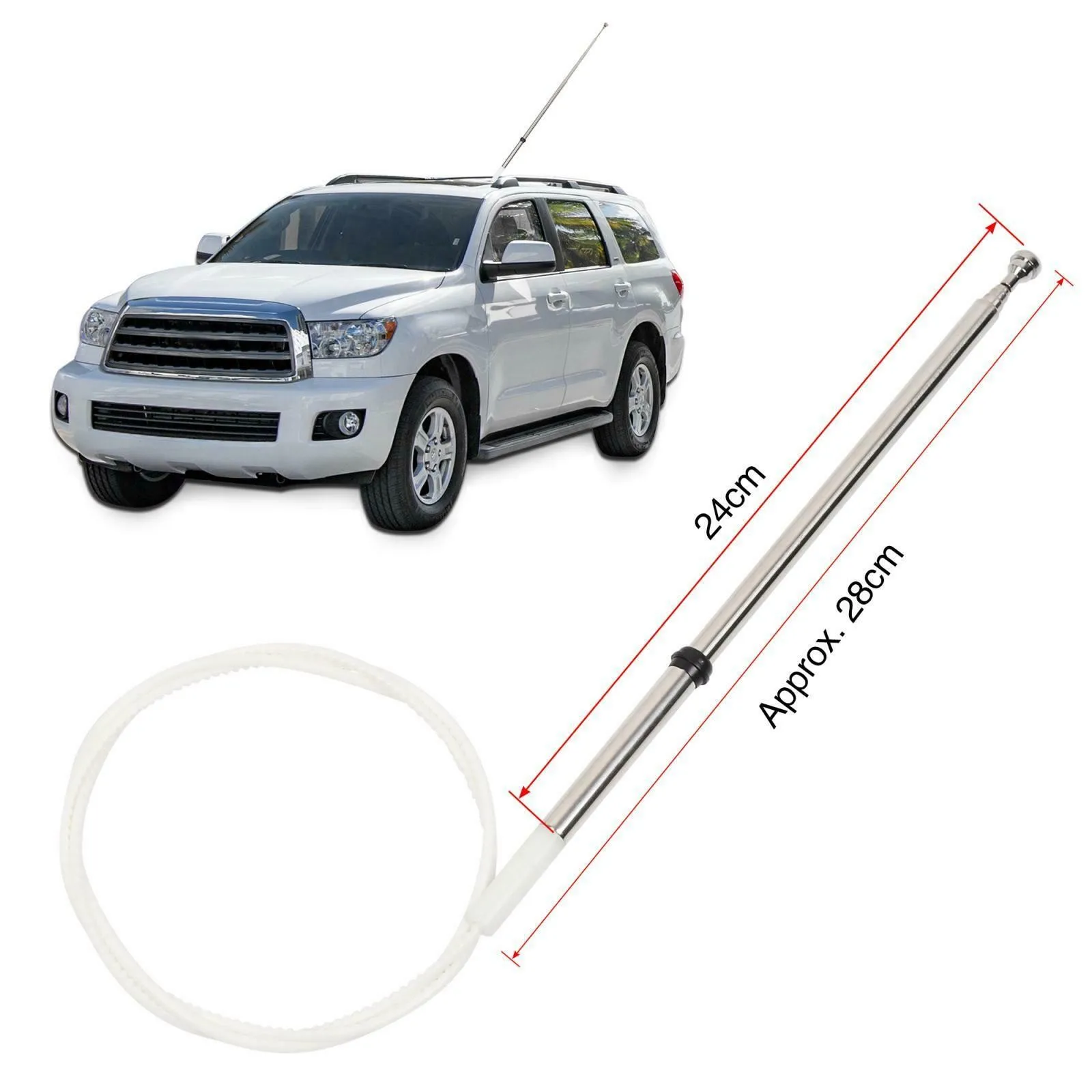 

Электрическая антенна Mast 86337-60151 для Toyota Land Cruiser 1998 1999 2000-2007, радиоантенна Mast