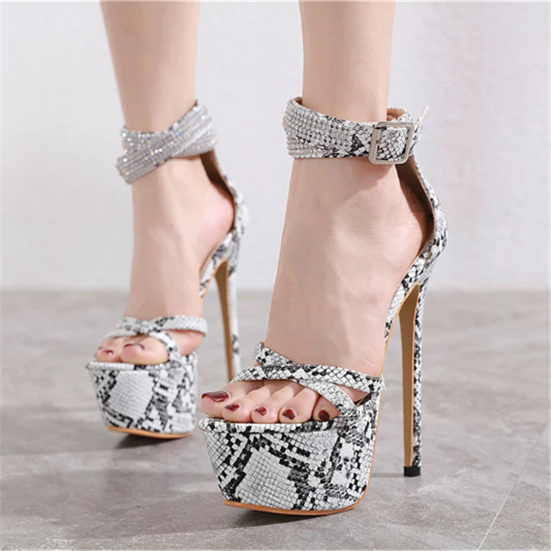 2020 г. новые летние пикантные женские босоножки на высоком каблуке 17 см со