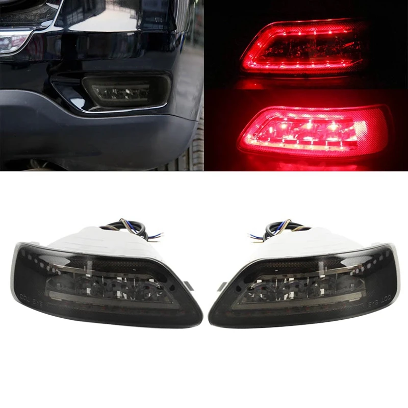2 шт. светодиодный задний бампер противотуманные фары Задний тормоз