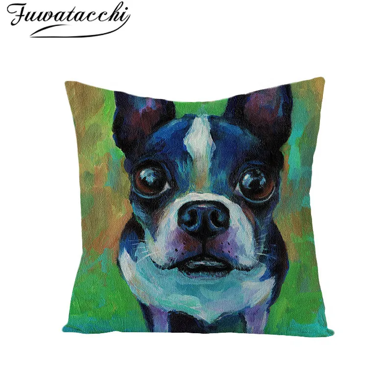 Фуватакчи льняная Милая наволочка для собак милый Маковый шар пей подушки