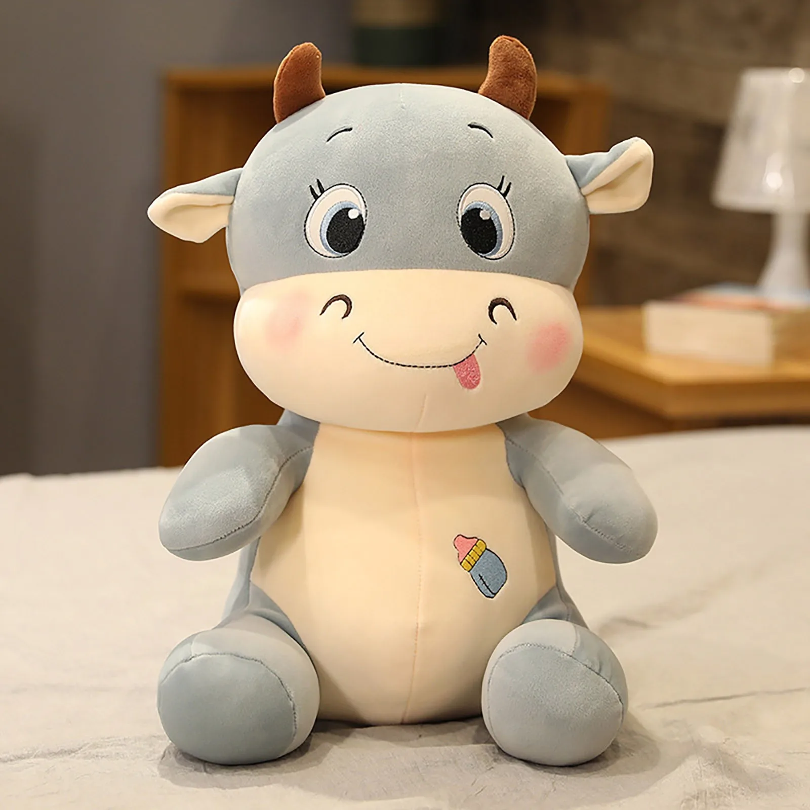 

Cute And Warm Comfortable Cow Pillow Sofa Backrest Plush Toys Happy Gifts For Children Vevry Nice Toy