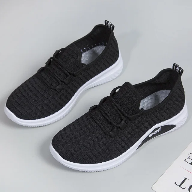Женская повседневная обувь модные дышащие кроссовки на плоской подошве со