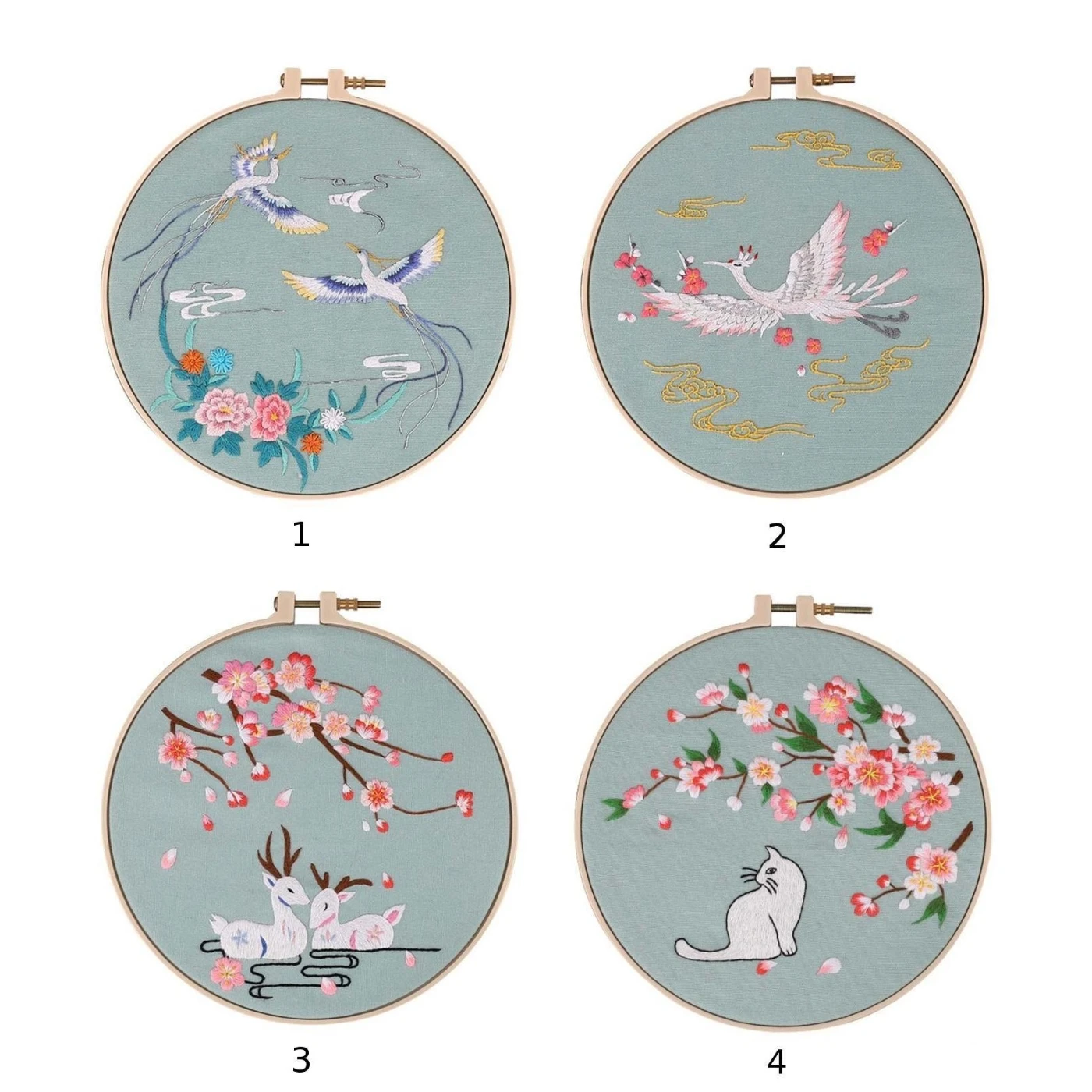 Сделай Сам Вышивка крестом с обручем Ручное шитье ремесло вышивка декор картины |