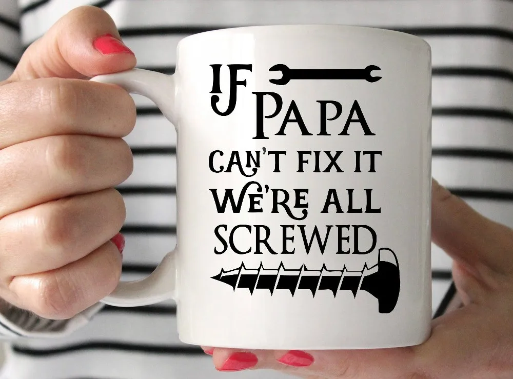 Papa и I Love кружка Father's Day Чай чашки пивная на день рождения подарок другу подарки