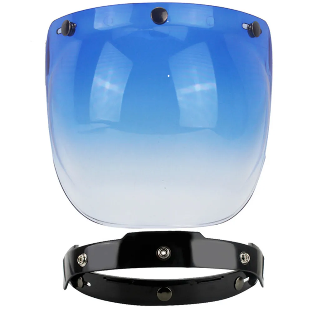 Gradienblue frame Универсальная откидывающаяся линза, пузырчатая маска Vizier Gezicht Shield, винтажная Ретро мотоциклетная маска - Цвет: Gradienblue frame