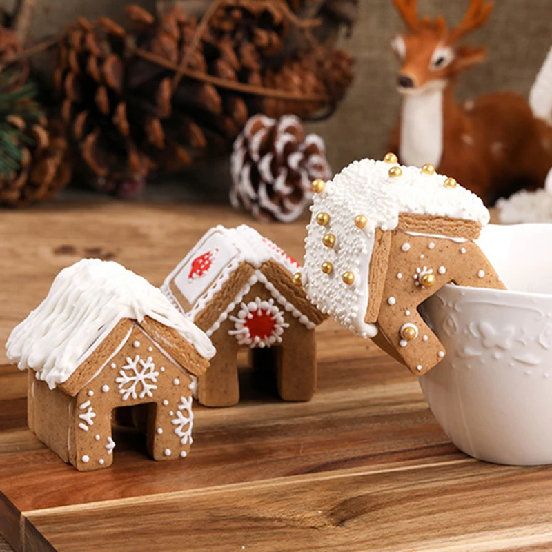 Рождество имбирный хлеб дом печенья набор из быстрорежущей инструментальной