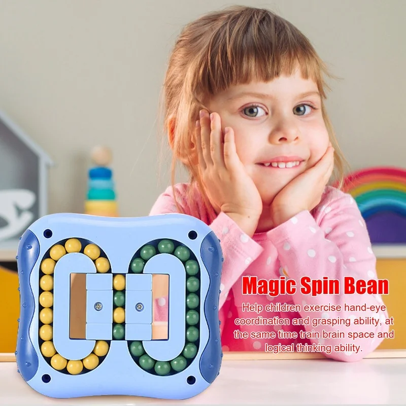 

Spinning Magic Beans Antistress Cube Toys Anxiety Fidget Anti-stress Box Autism Stress Relief Toy