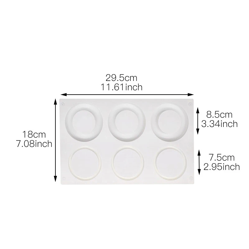 Силиконовые формы для торта пончики шоколадные инструменты украшения тортов из