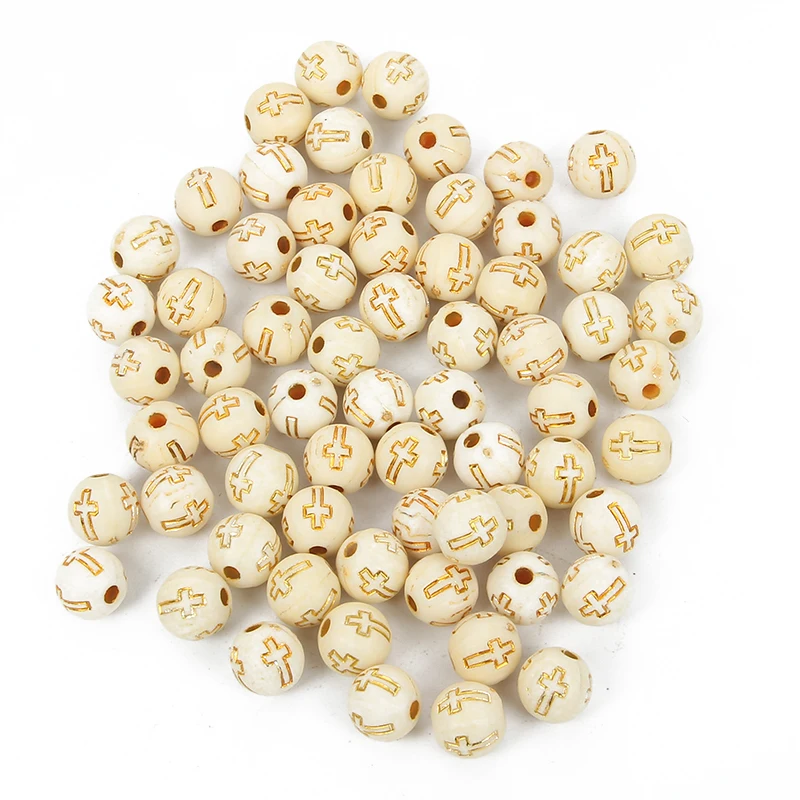 50 шт смешанные цвета бежевого с перекрестными ремешками золотого акриловые