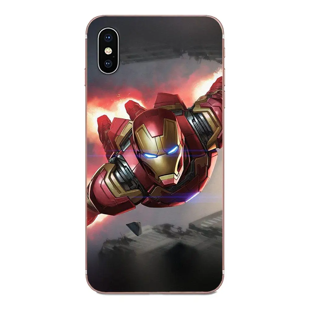 Мягкие чехлы для Galaxy Grand A3 A5 A7 A8 A9 A9S On5 On7 Plus Pro Star 2015 2016 2017 2018 Супергерой Железный человек