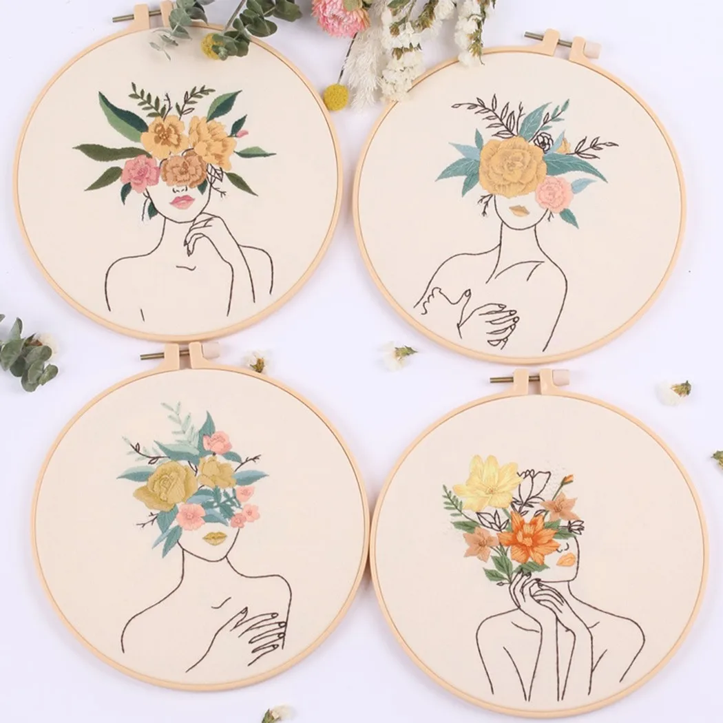 

Potrait Series Embroidery Kit Cross Stitch DIY Needlework Beginners Handicraft Craft Sewing Kits New Year Gift Home Decoration