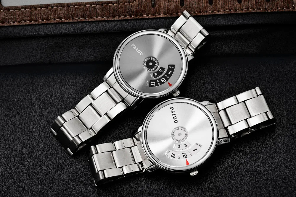 

2019 New Fashion PAIDU Brand Men's Watches Stainless Steel Quartz Wristwatch Men Clock zegarki meskie Luxury Unique reloj hombre
