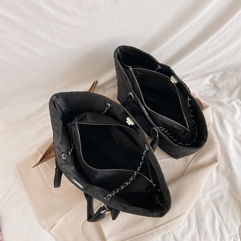 

Fashion autumn winter luxury brand bag nylon large capacity rhombic Shoulder Messenger Bag purses and handbags high quality bag