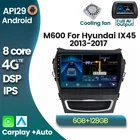 Для Hyundai IX45 Santa Fe 2015 2016 2015 Android 11 6 + 128G 7862 4GLTE все в одном автомобильное радио Автомобильная интеллектуальная система видеоплеер