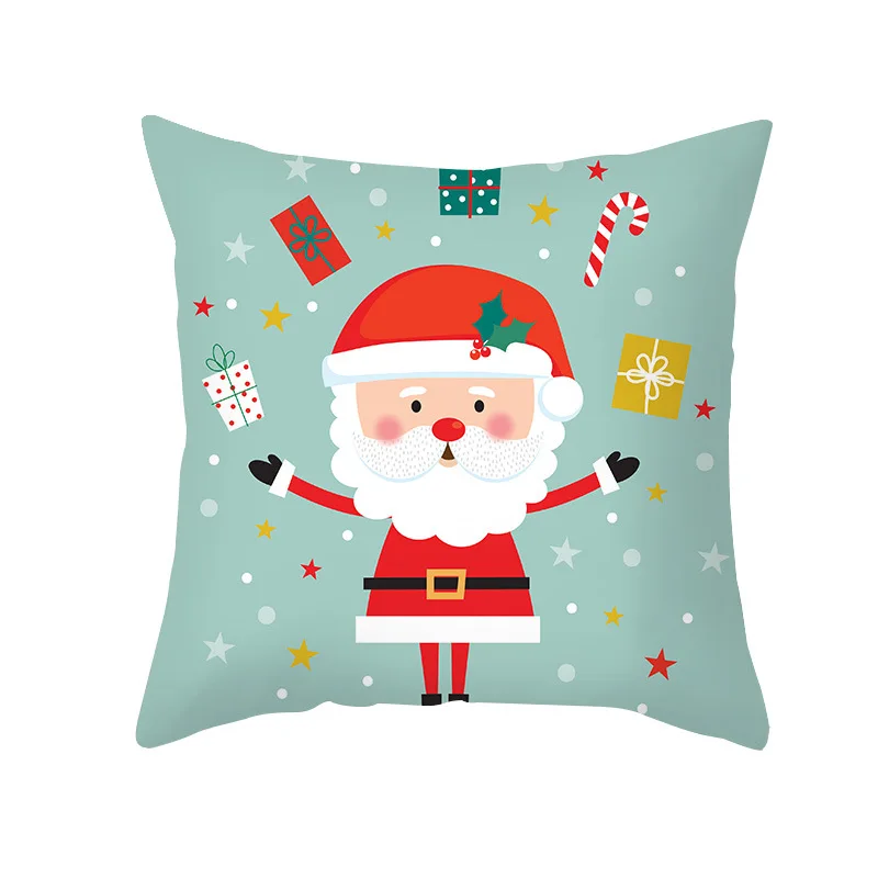 Рождественская наволочка для подушки декоративная красная дивана чехлы сидений