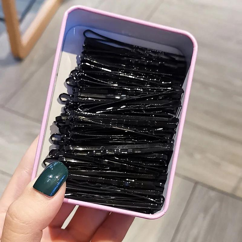 YYOUFU новые милые коробки упакованы черные Красочные Металлические Заколки для