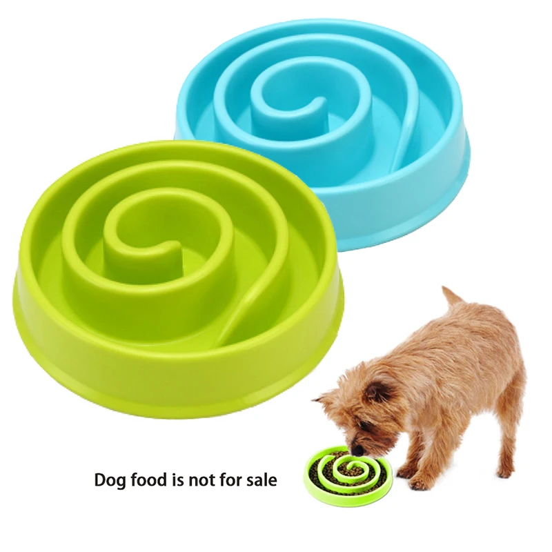 Новый стиль искусственная еда миски для щенков миска замедления еды кормушка