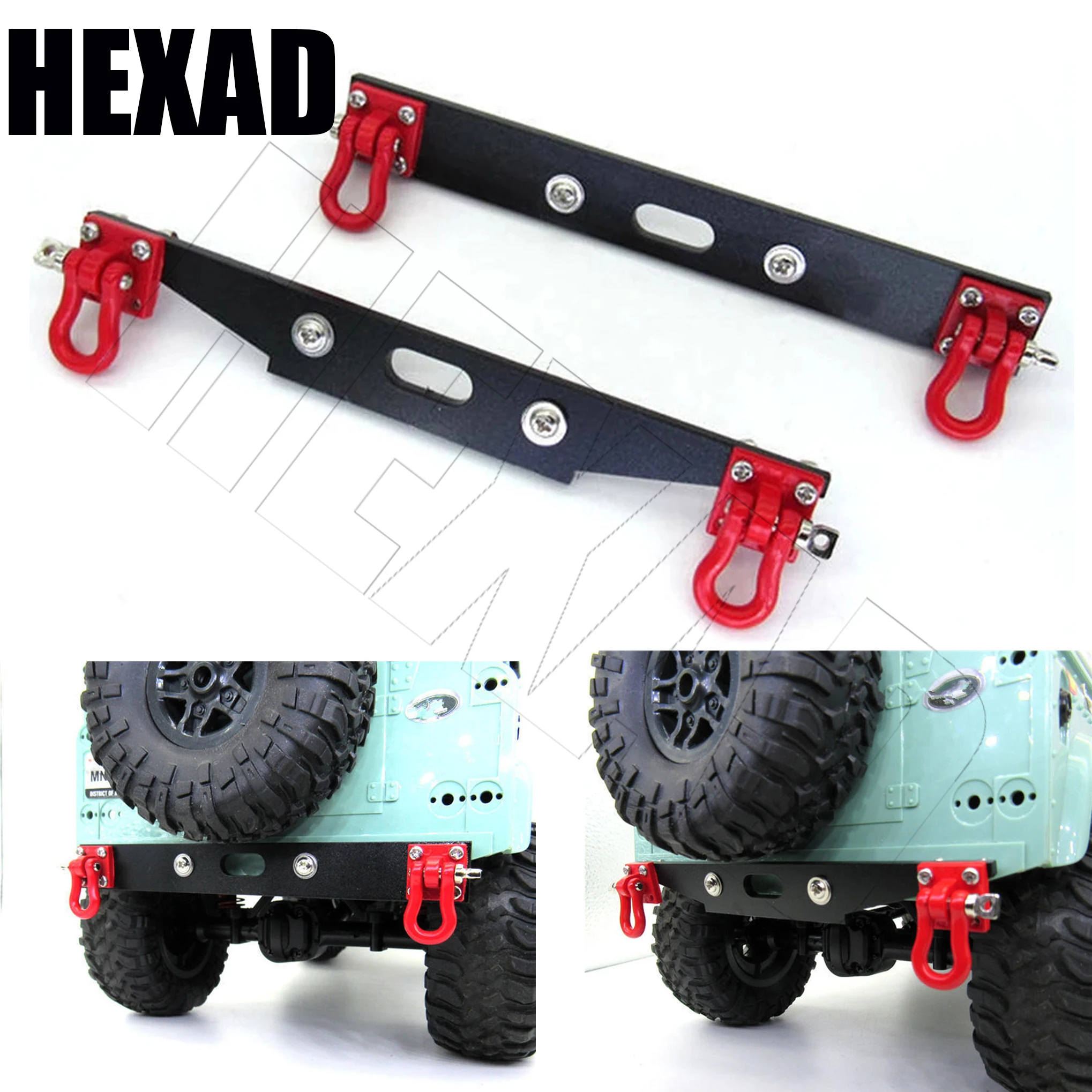 

Metal Rear Bumper with Tow Hook for MN D99S D90 D91 MN90 MN99S 1/12 RC Car Upgrade Spare Parts Accessories