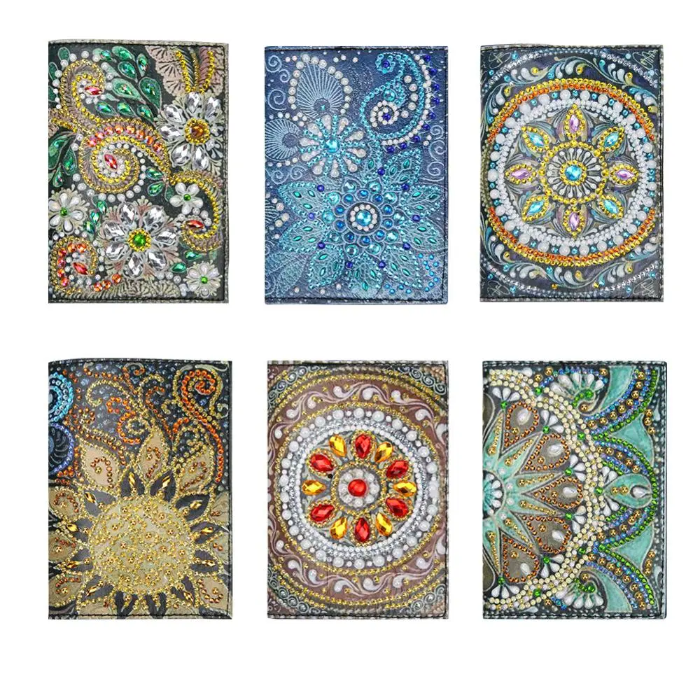 Защитный для паспорта Обложка DIY особой формы алмазов картина кожа паспорт держатель карты Организатор