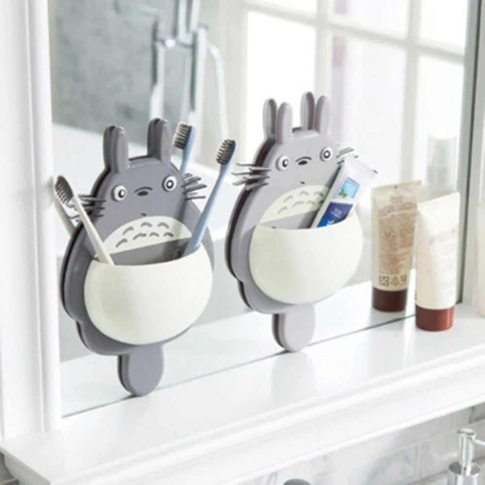 Мультяшный многофункциональный держатель для кистей Totoro настенный зубочисток