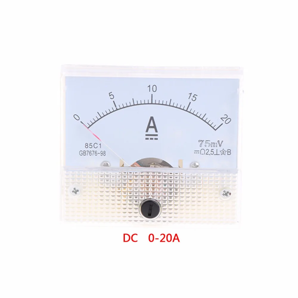 Амперметр постоянного тока 0 20A измеритель тестовая панель для экспериментов или