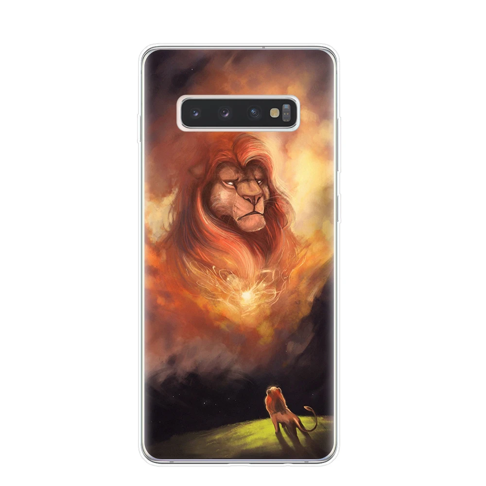 Роскошный чехол для телефона Lion King nala simba timon для samsung Galaxy S10 S9 S8 Plus S6 S7 Edge S10E Lite 5G Мягкий ТПУ чехол Капа Etui