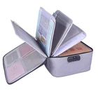 Многослойная Сумка для документов с кодовым замком, многофункциональная вместительная папка для файлов, водонепроницаемая сумка для хранения, офисный Органайзер