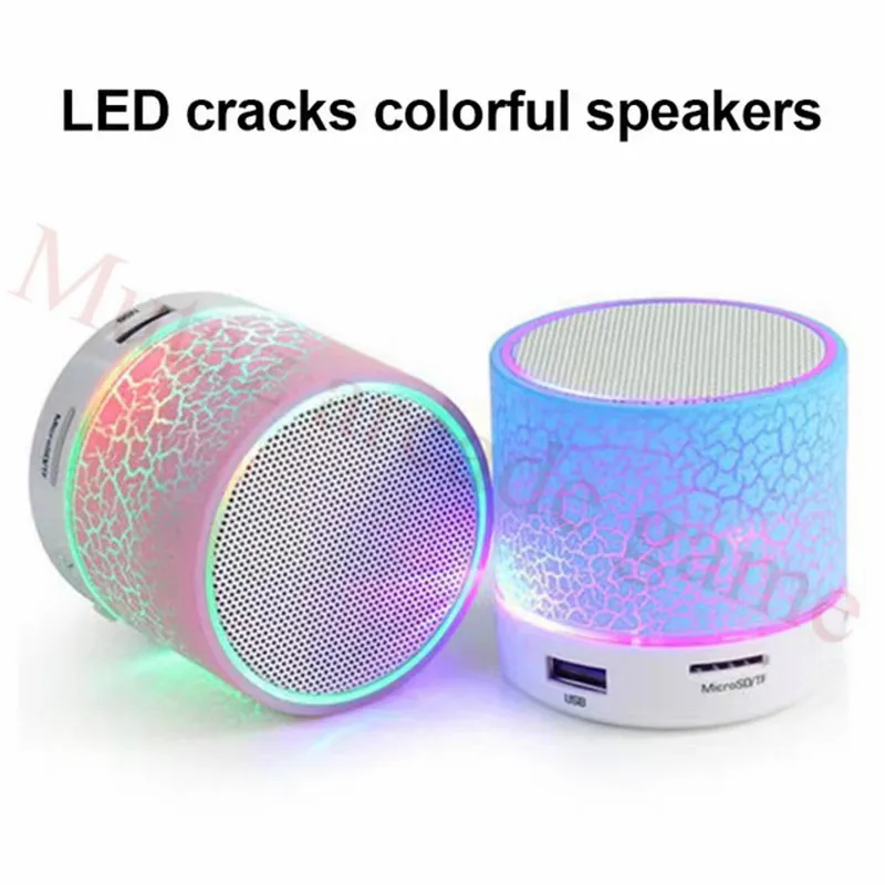 

Portable bluetooth speaker LED colorful light speaker bedroom outdoor music sound column PC mobile phone speaker
